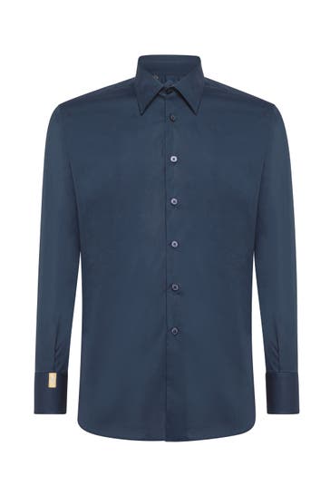 BILLIONAIRE Business-Hemd CREST 14 | darkblue Slim Fit