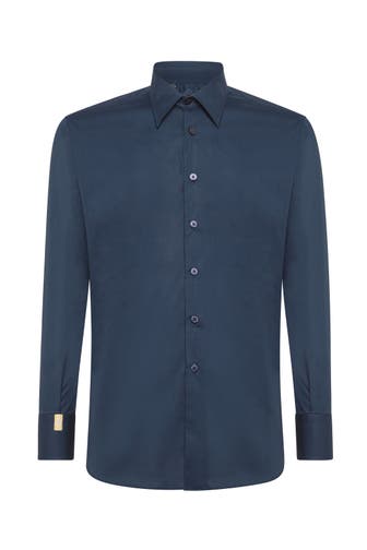 BILLIONAIRE Business-Hemd CREST 14 | darkblue Slim Fit