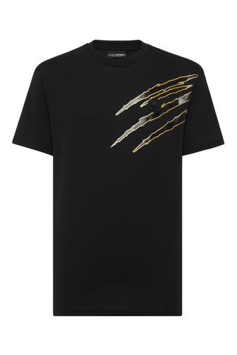 PLEIN SPORT Rundhals-T-Shirt SCRATCH