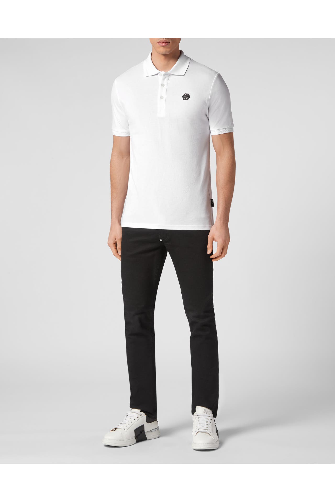 PHILIPP PLEIN Polo-Shirt SKULL 01 | white, Bild 1