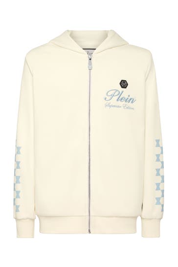 PHILIPP PLEIN Sweatjacke 01OF | OffWhite