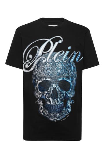 PHILIPP PLEIN T-Shirt Rundhalsausschnitt Ss SKULL