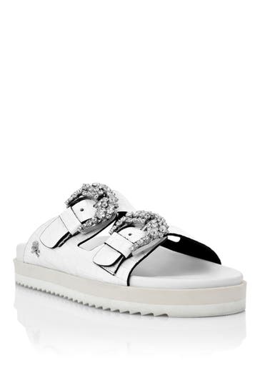 PHILIPP PLEIN Sandaletten SKULL 01 | white