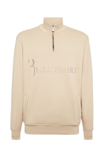 BILLIONAIRE Sweatjacke LOGO 06 | beige