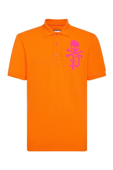 PHILIPP PLEIN Polo-Shirt SKULL&BONES 20 | orange