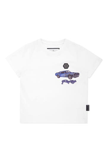 PHILIPP PLEIN T-Shirt RACING 01 | white