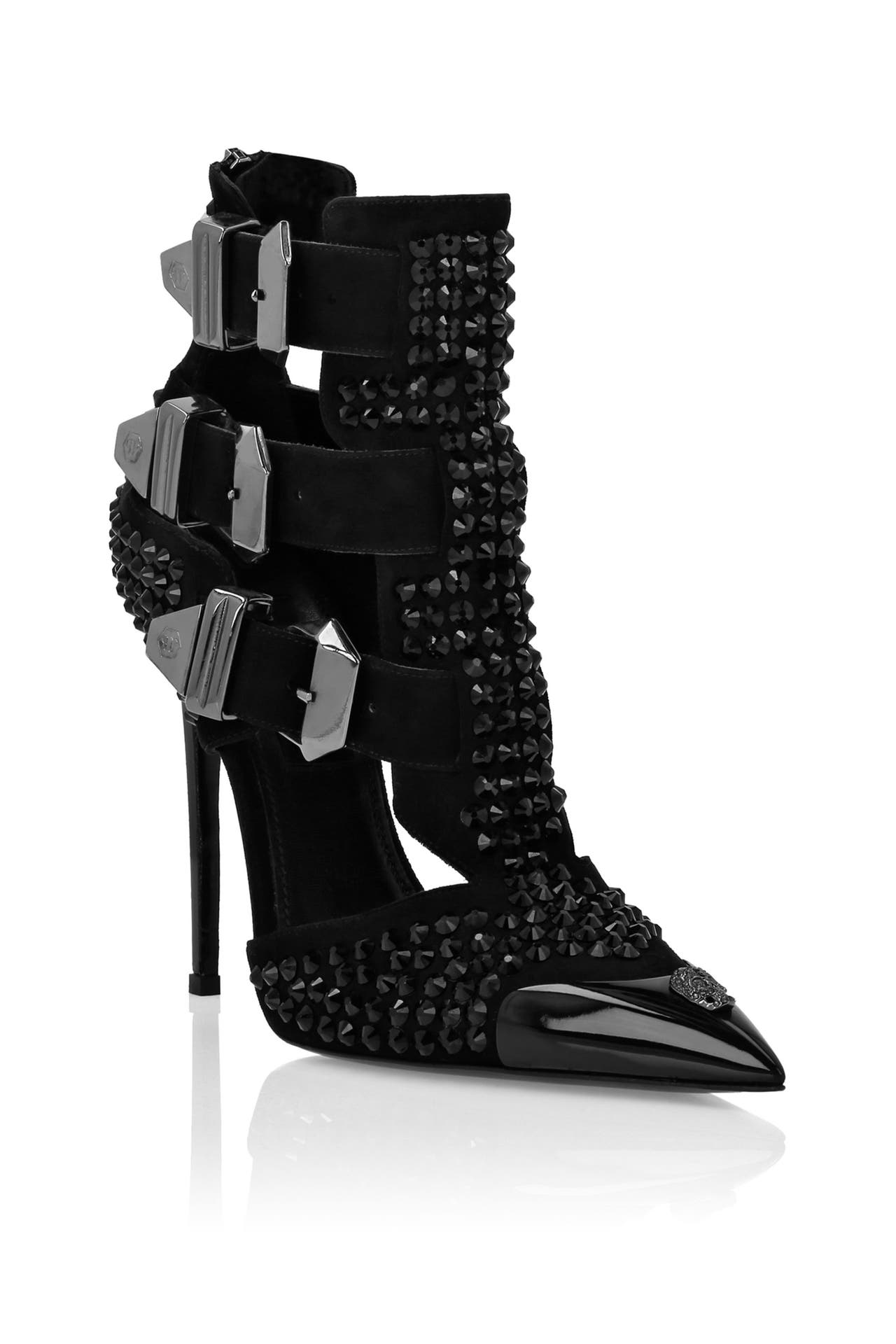 PHILIPP PLEIN High Heels SKULL 0202 | black/black, Bild 1