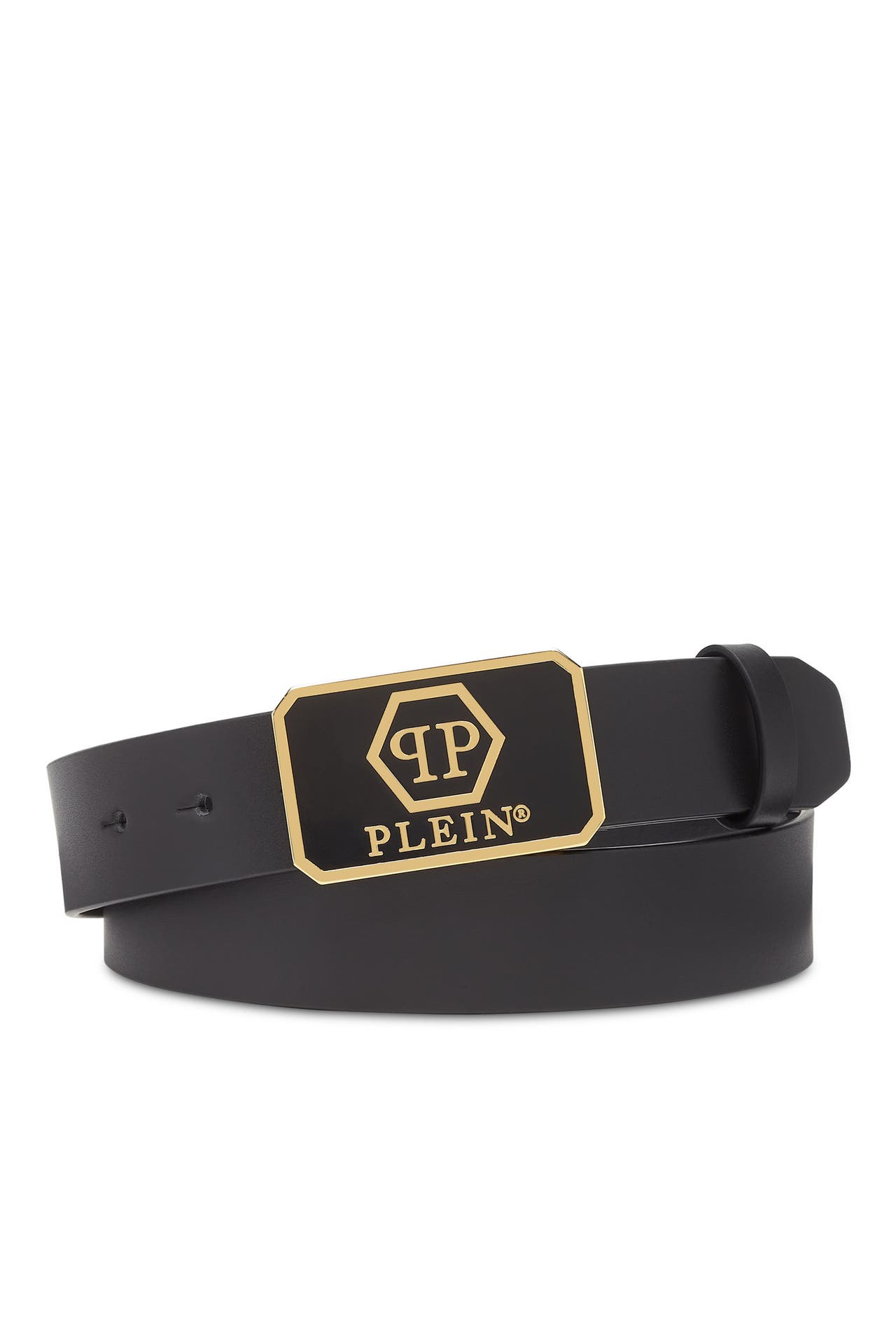 PHILIPP PLEIN Casual-Gürtel HEXAGON 0216 | black/gold, Bild 1