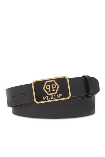 PHILIPP PLEIN Casual-Gürtel HEXAGON 0216 | black/gold