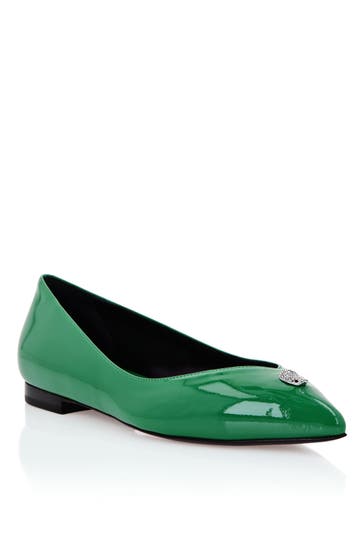 PHILIPP PLEIN Ballerinas SKULL 05 | green