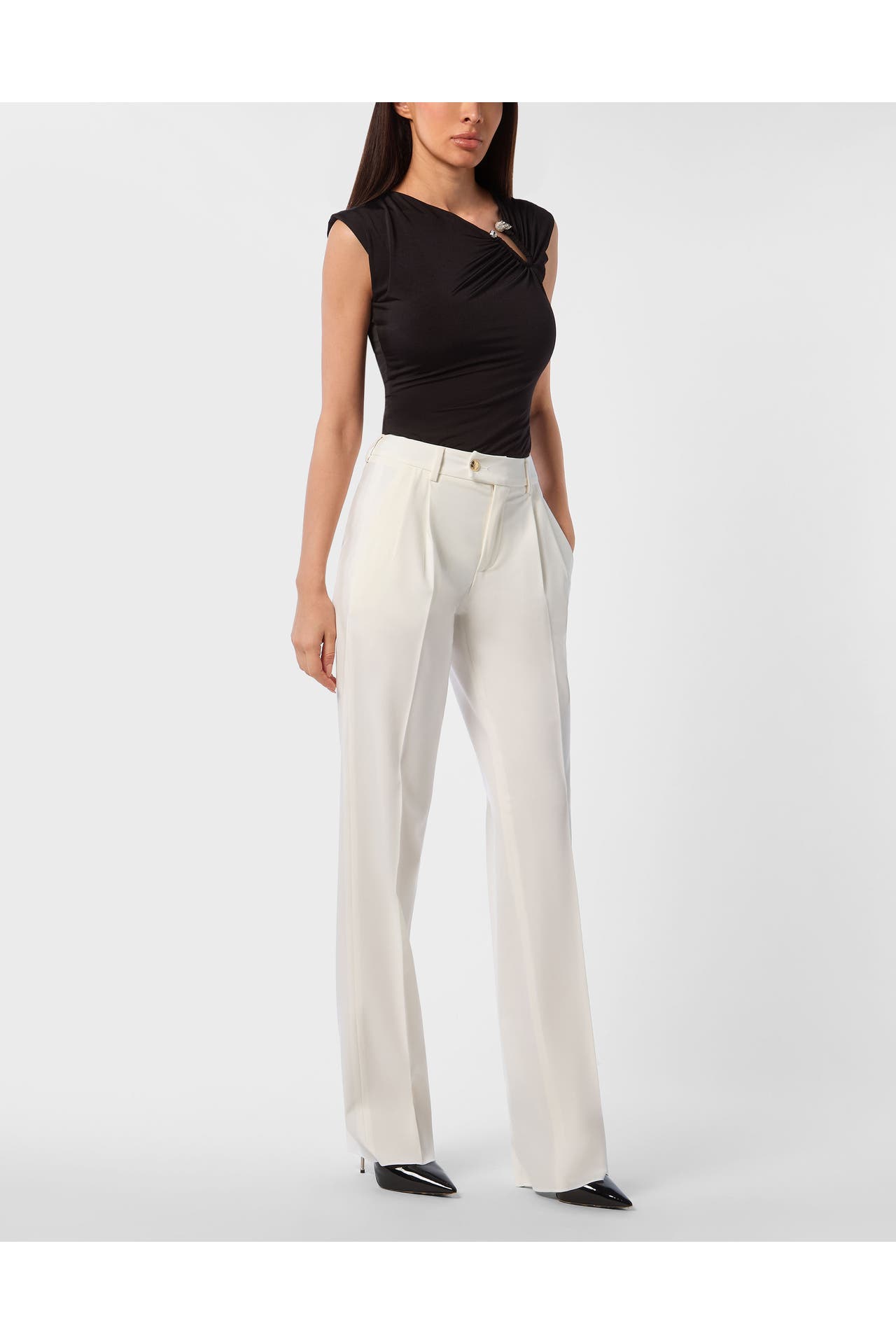 PHILIPP PLEIN Business-Hose 01 | white Straight, Bild 1