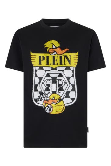 PHILIPP PLEIN Jersey T-Shirt Plein Duck Check
