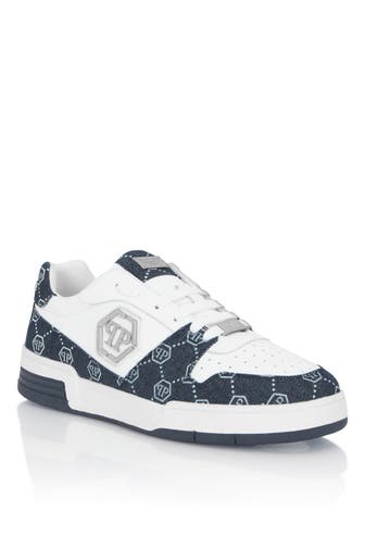 PHILIPP PLEIN Sneaker MONOGRAM 0108 | white/middleblue