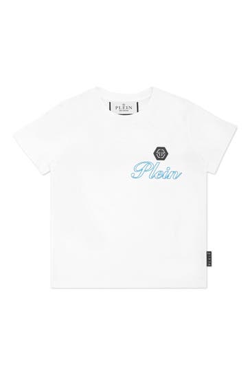 PHILIPP PLEIN T-Shirt 0108 | white/middleblue