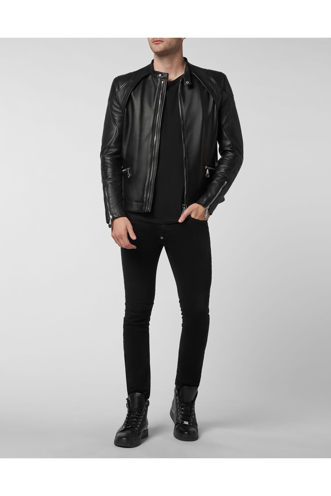 PHILIPP PLEIN Lederjacke 02 | black, Bild 1