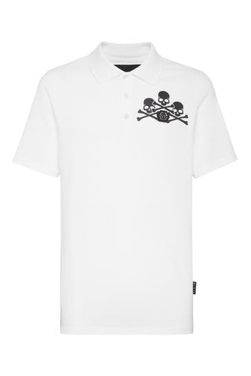 PHILIPP PLEIN Polo-Shirt SKULL 01 | white