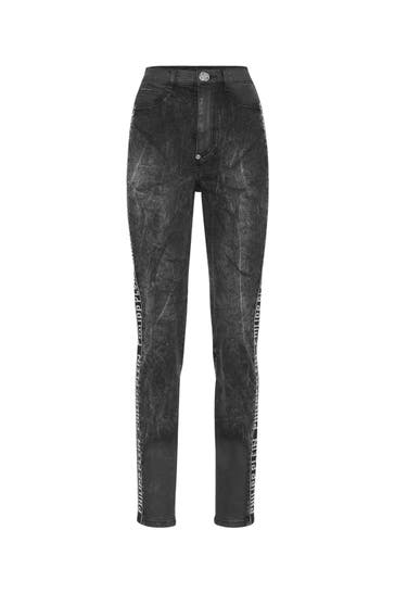 PHILIPP PLEIN Jeans 02MR | BlackMarble Highwaist