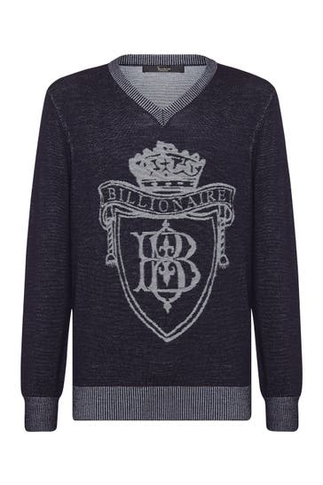 BILLIONAIRE Pullover LOVE 14 | darkblue