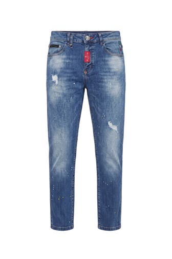 PHILIPP PLEIN Jeans BASIC 07OC | Strong Ocean Straight