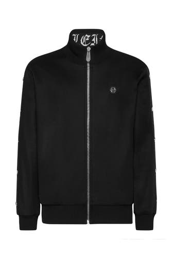 PHILIPP PLEIN Sweatjacke SKULL&BONES 02 | black