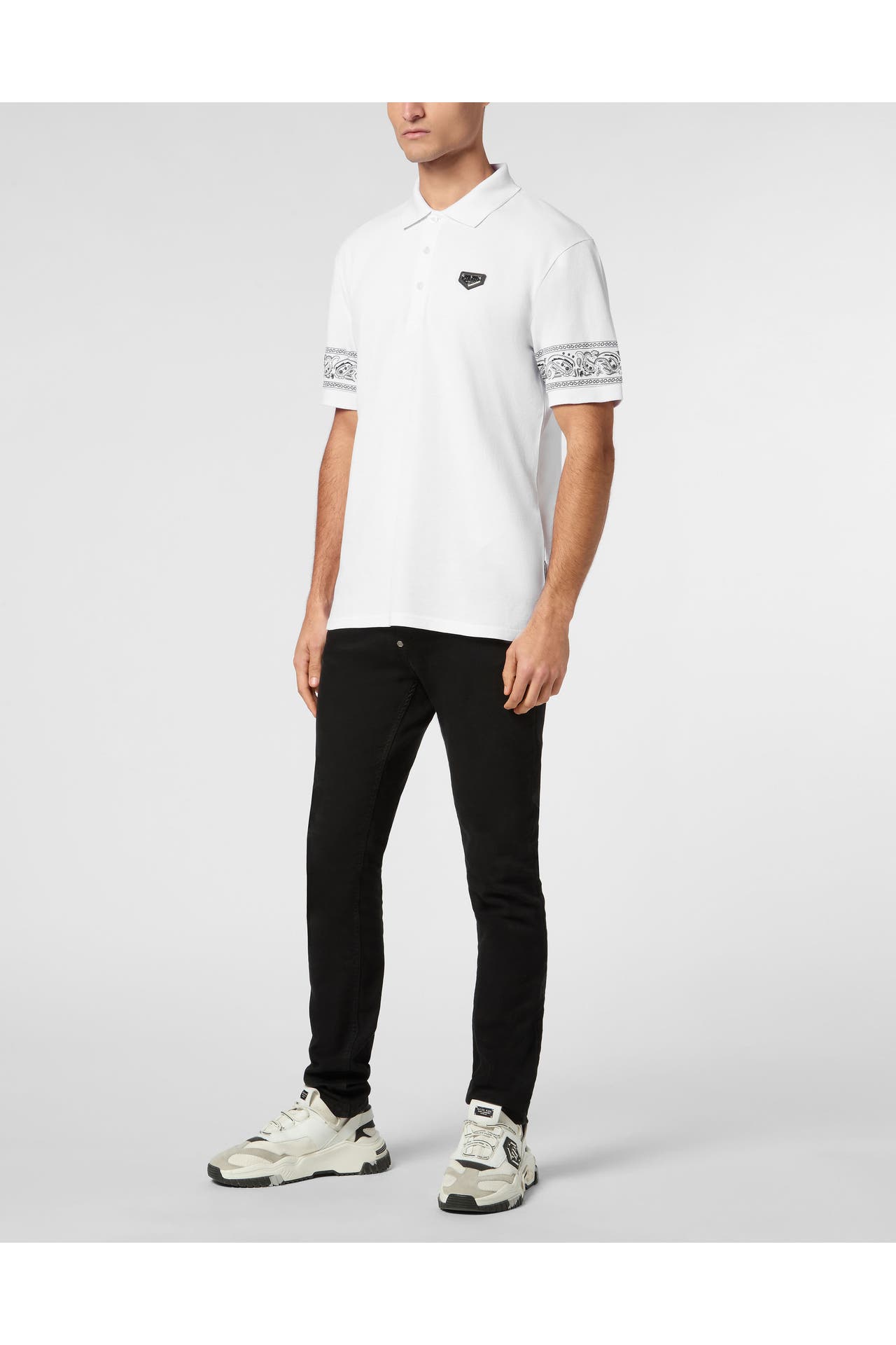 PHILIPP PLEIN Polo-Shirt GOTHIC PLEIN 01 | white, Bild 1