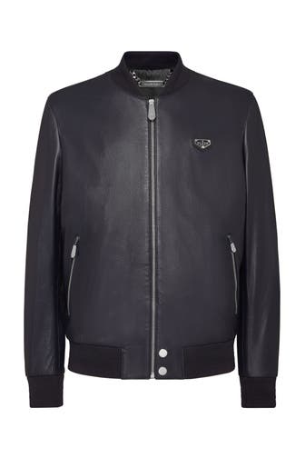 PHILIPP PLEIN Lederjacke ICONIC PLEIN 14 | darkblue