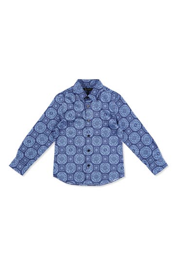 BILLIONAIRE Langarmshirt PAISLEY 14 | darkblue