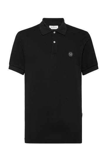 PHILIPP PLEIN Polo-Shirt SKULL&BONES 02 | black