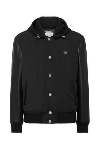PHILIPP PLEIN Lederjacke & 02 | black