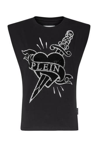 PHILIPP PLEIN Top LOVE 02 | black