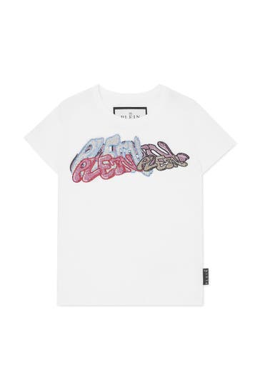 PHILIPP PLEIN T-Shirt BOMBING GRAFFITI 01 | white