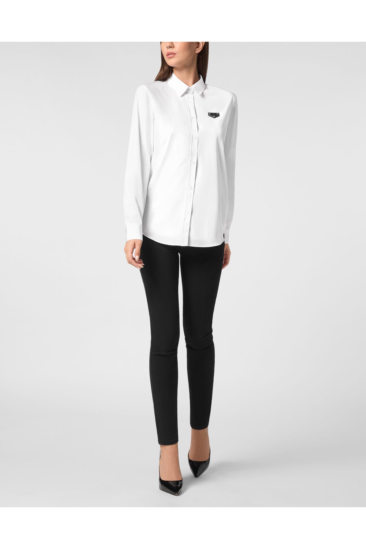 PHILIPP PLEIN Casual-Bluse ICONIC PLEIN 01 | white, Bild 1