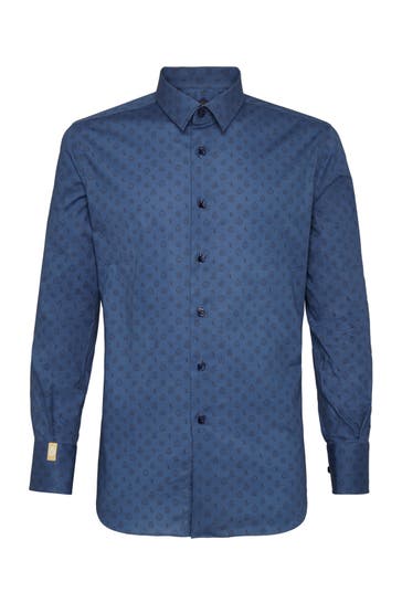 BILLIONAIRE Business-Hemd 14 | darkblue Slim Fit