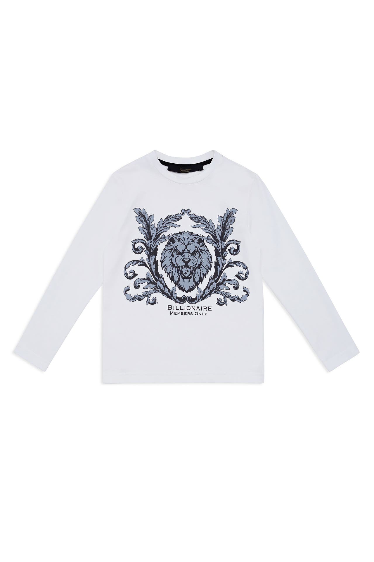 BILLIONAIRE Langarmshirt LION 01 | white, Bild 1