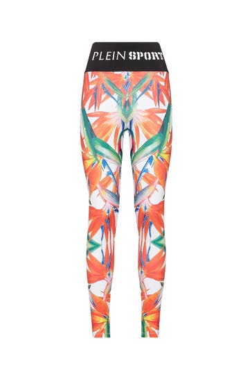PLEIN SPORT Leggings 0121 | white/multicolored Skinny