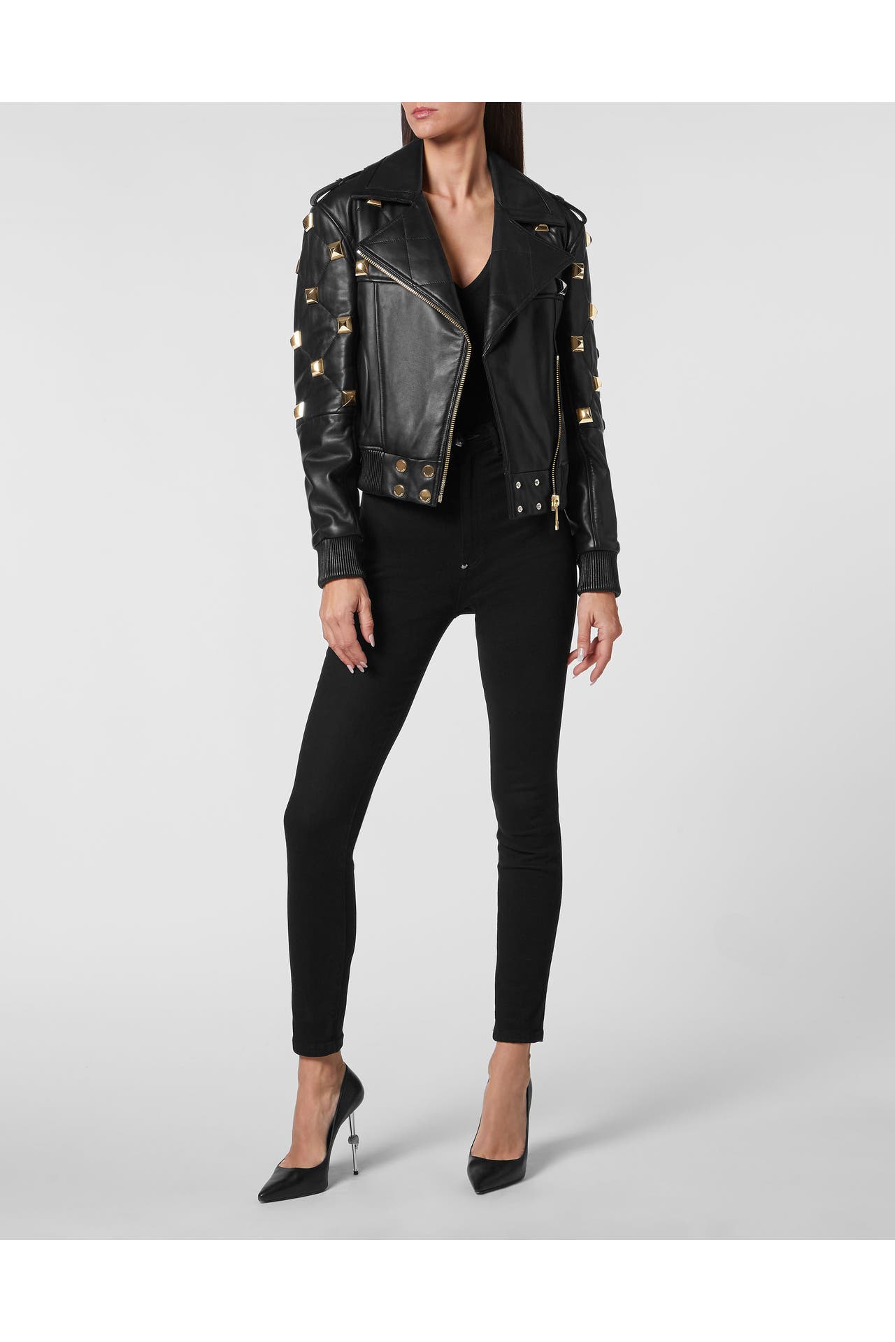 PHILIPP PLEIN Lederjacke 02 | black, Bild 1