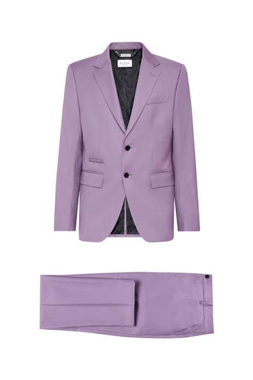 PHILIPP PLEIN Anzug 30 | lilac Slim Fit