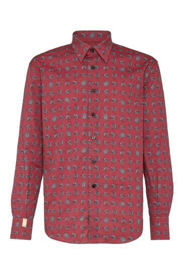 BILLIONAIRE Business-Hemd 35 | Bordeaux Slim Fit