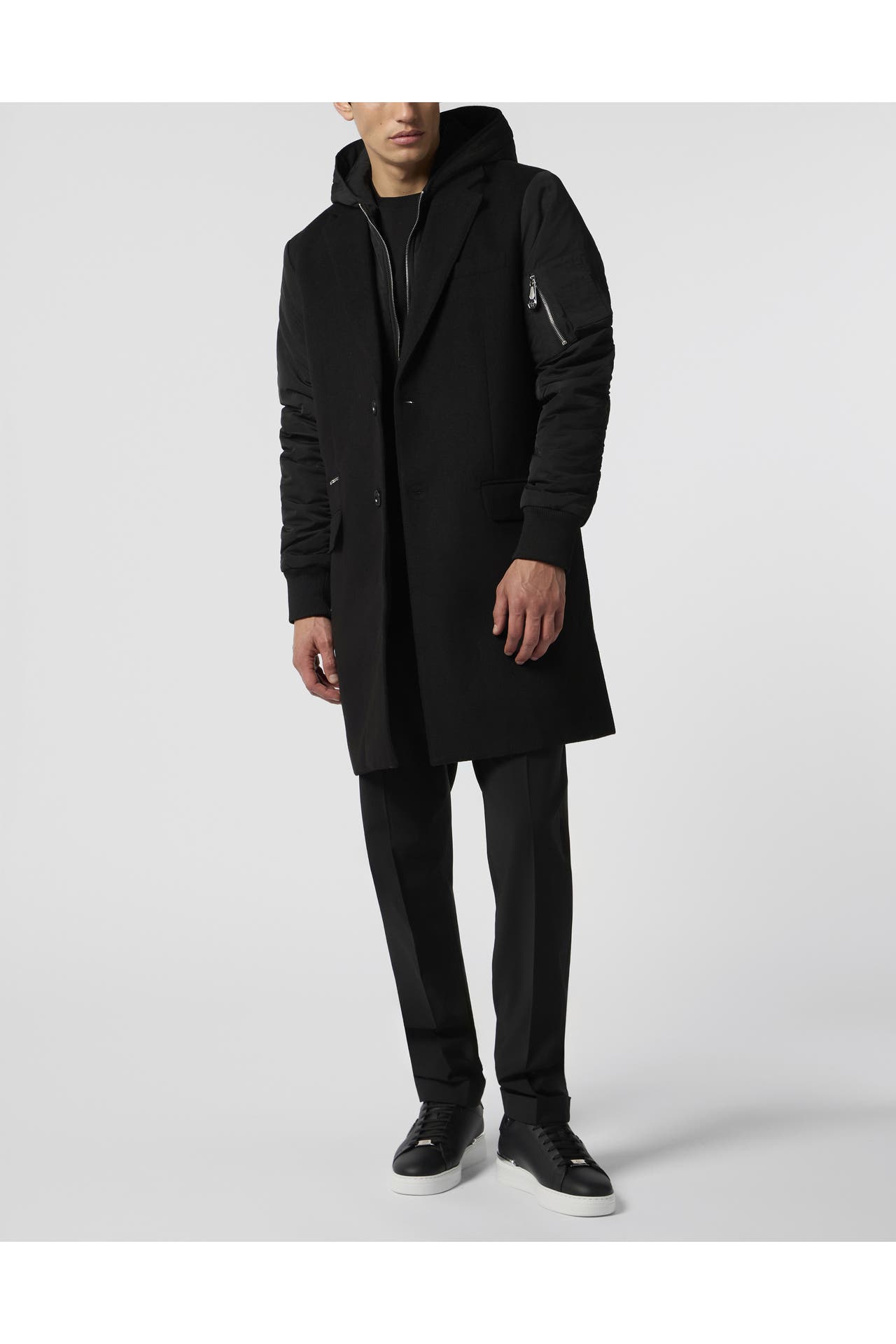 PHILIPP PLEIN Wollmantel 02 | black, Bild 1