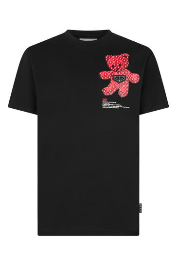 PHILIPP PLEIN Kurzarm-Rundhals-T-Shirt TEDDY