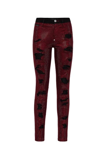 PHILIPP PLEIN Jeans 13 | red Skinny
