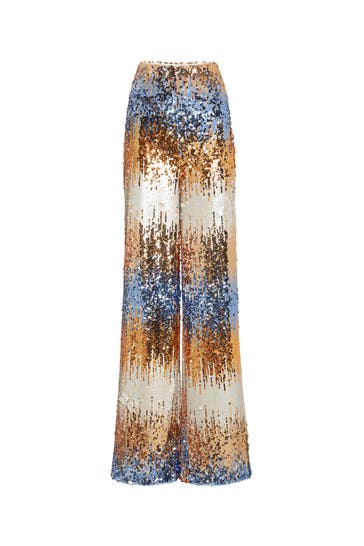 PHILIPP PLEIN Business-Hose GOTHIC PLEIN 0816 | blue/gold Highwaist