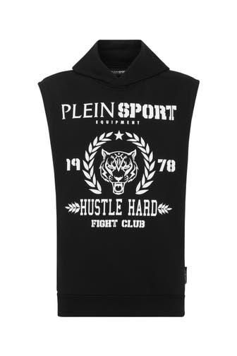 PLEIN SPORT Hoodie TIGER 0201 | black/white