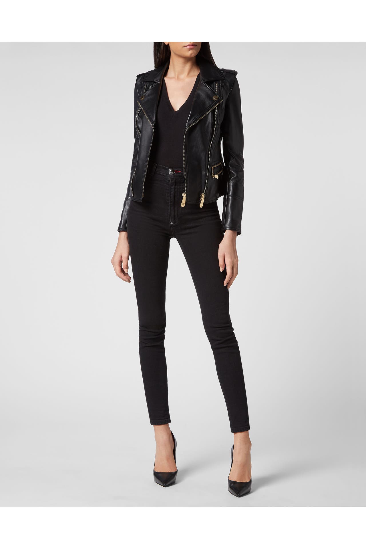 PHILIPP PLEIN Lederjacke 02 | black, Bild 1
