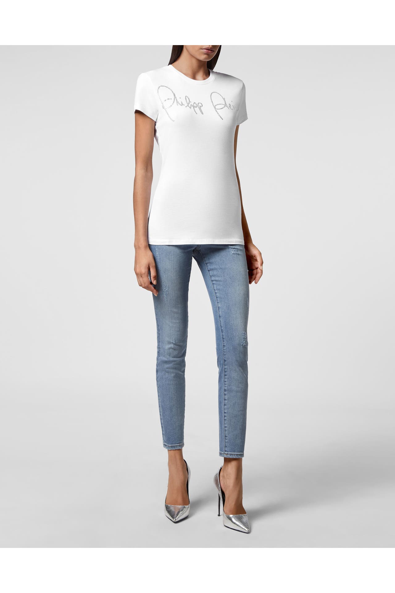 PHILIPP PLEIN T-Shirt 0160 | white/crystal, Bild 1