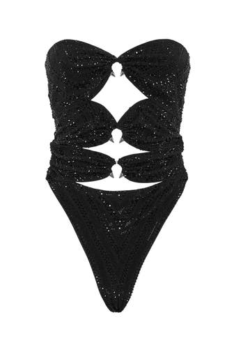 PHILIPP PLEIN Badeanzug 02 | black