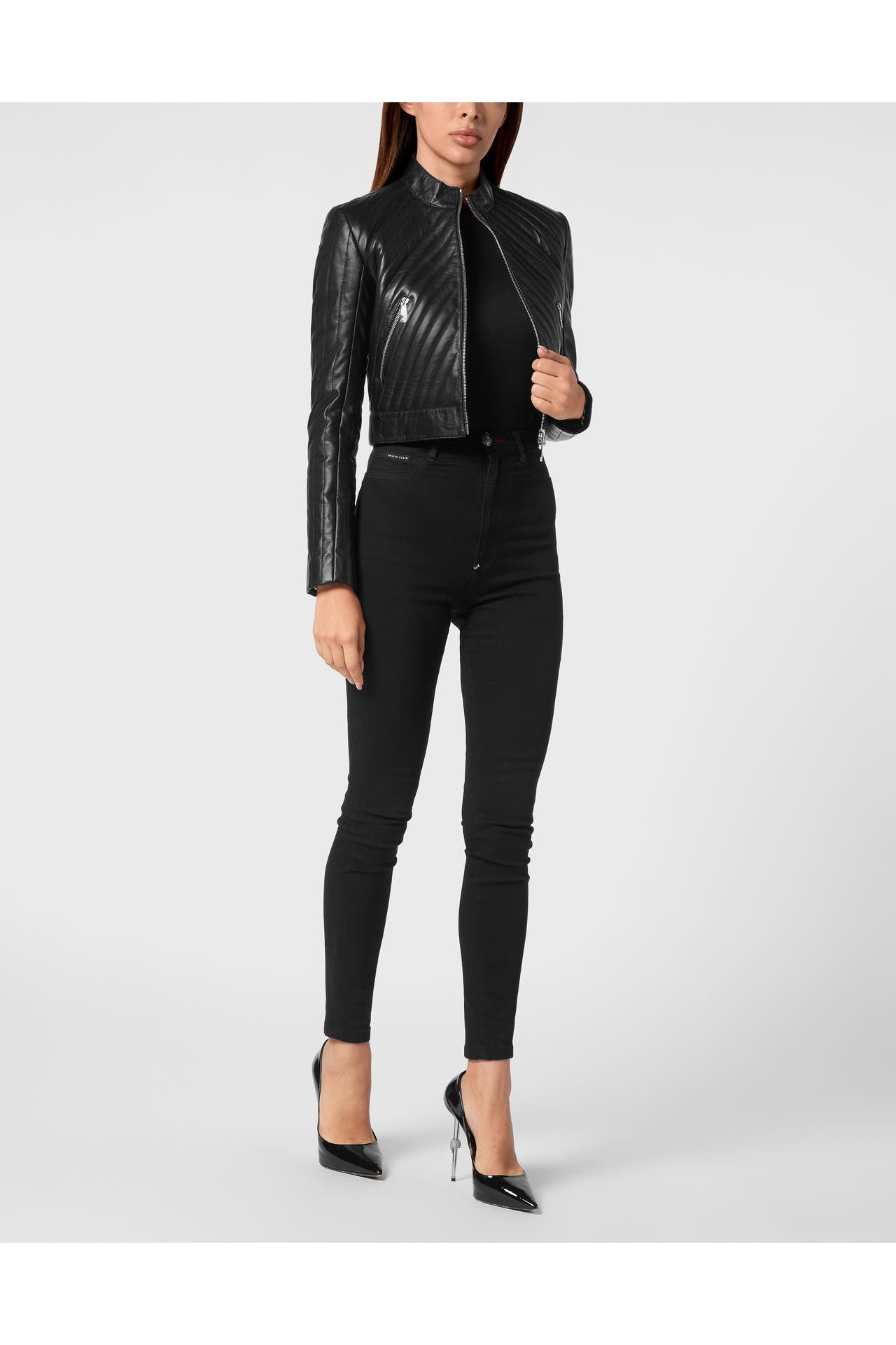 PHILIPP PLEIN Lederjacke FLAME 02 | black, Bild 1