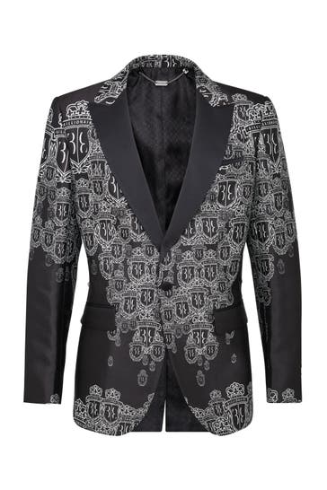 BILLIONAIRE Business-Sakko CREST 02 | black Slim Fit