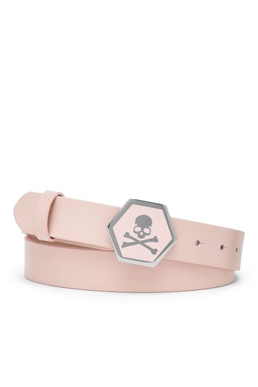 PHILIPP PLEIN Gürtel SKULL 0391 | rose/nickel