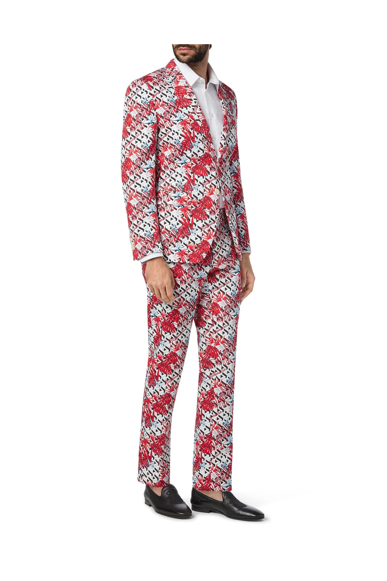 BILLIONAIRE Business-Sakko 0113 | white/red Slim Fit, Bild 1